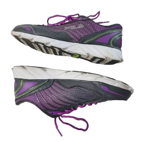 FILA Coolmax Fresh 3 Sneakers Purple Green Size7.5 - Picture 1 of 9